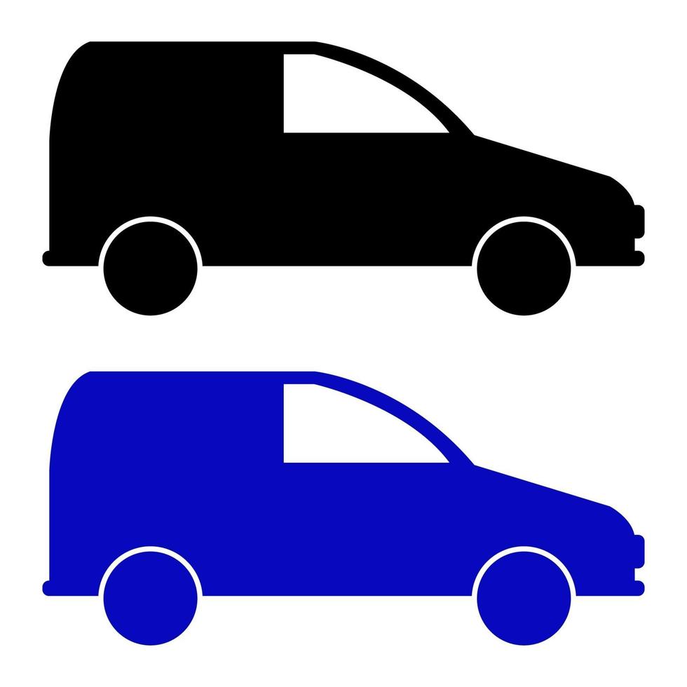 Van Set On White Background vector