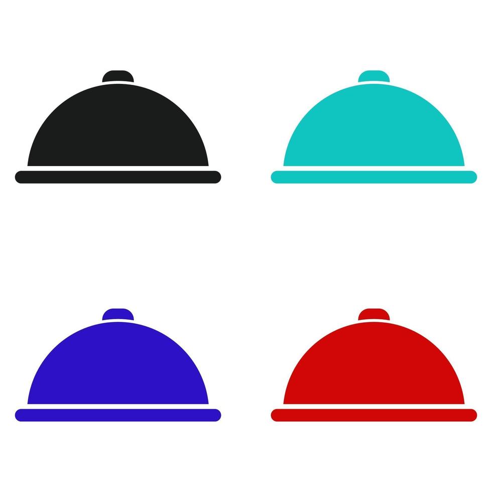 Tray Set On White Background vector