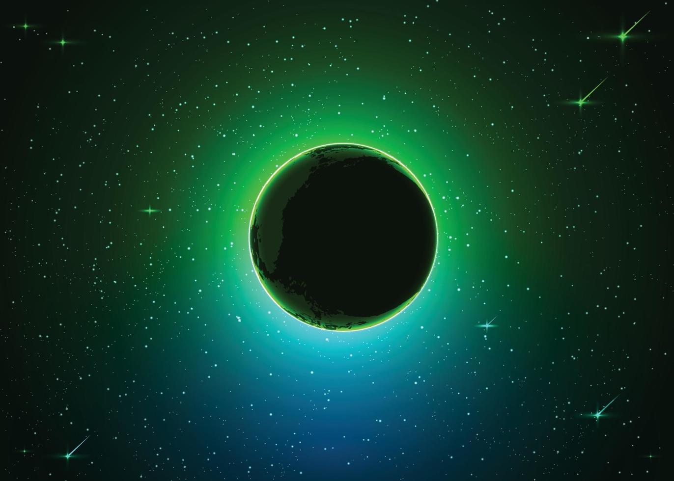fondo verde brillante del espacio vector
