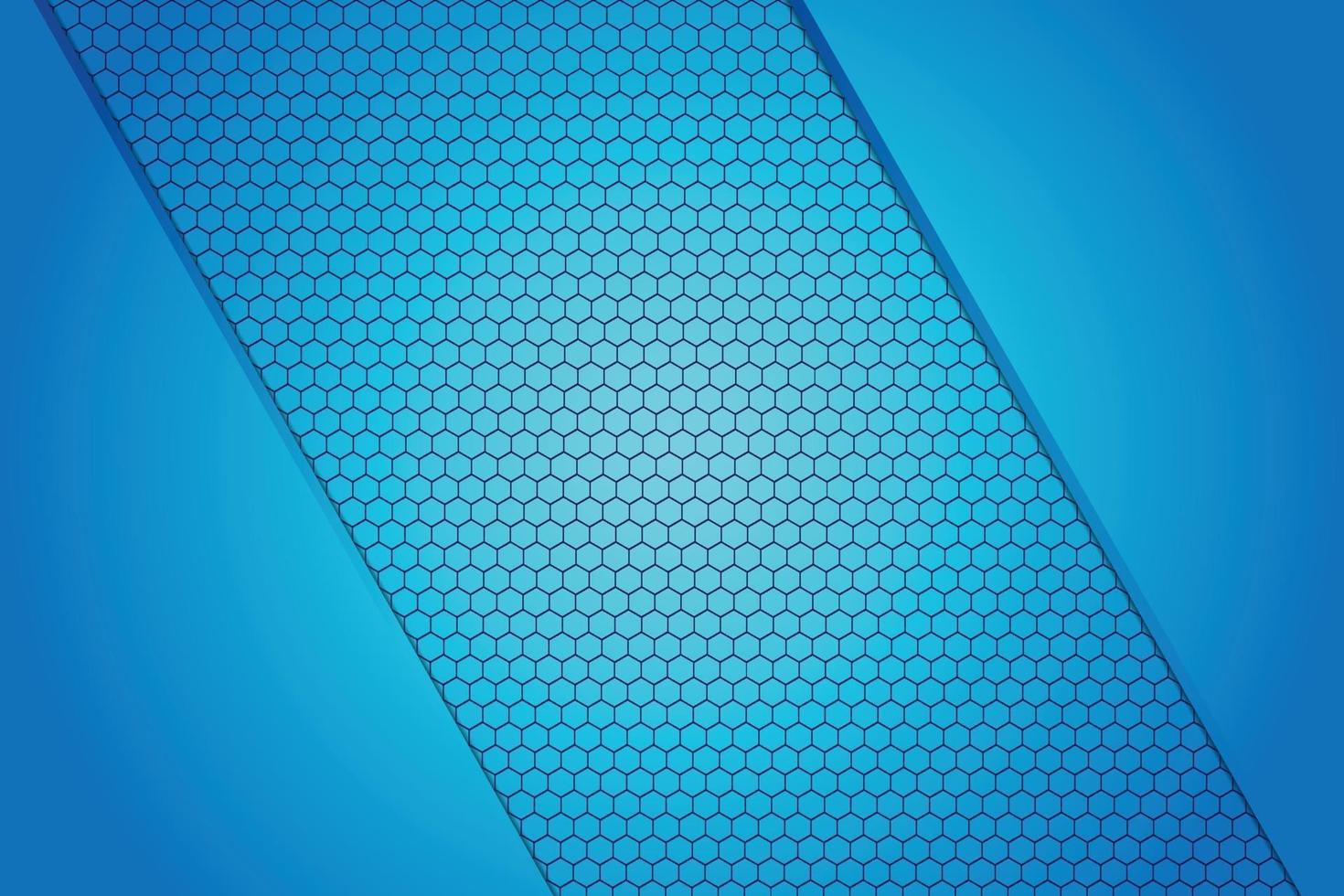 Hexagon blue Background vector