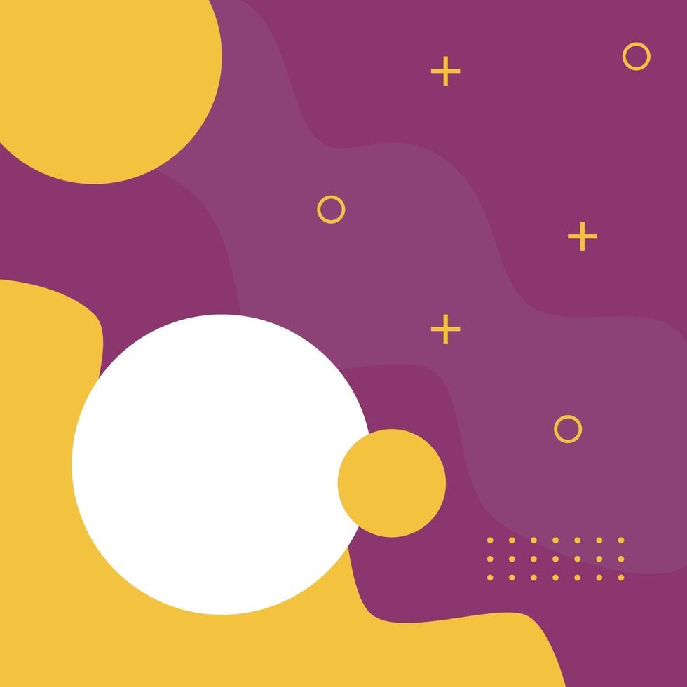 background social media template yellow and purple.School admission post template vector