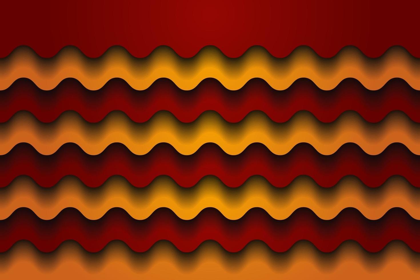 waves yellow orange vector