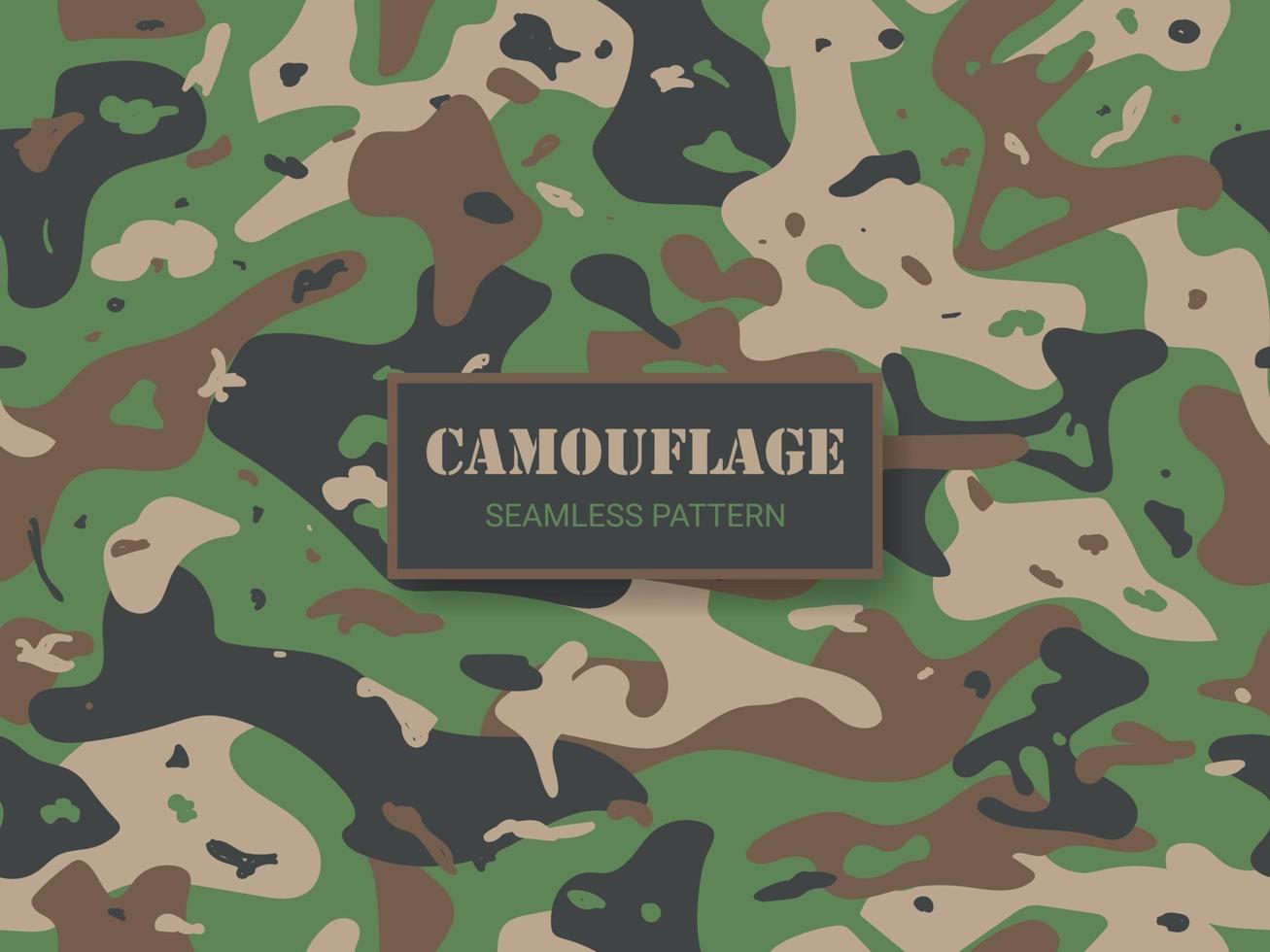 Army and military camouflage texture seamless pattern background vector