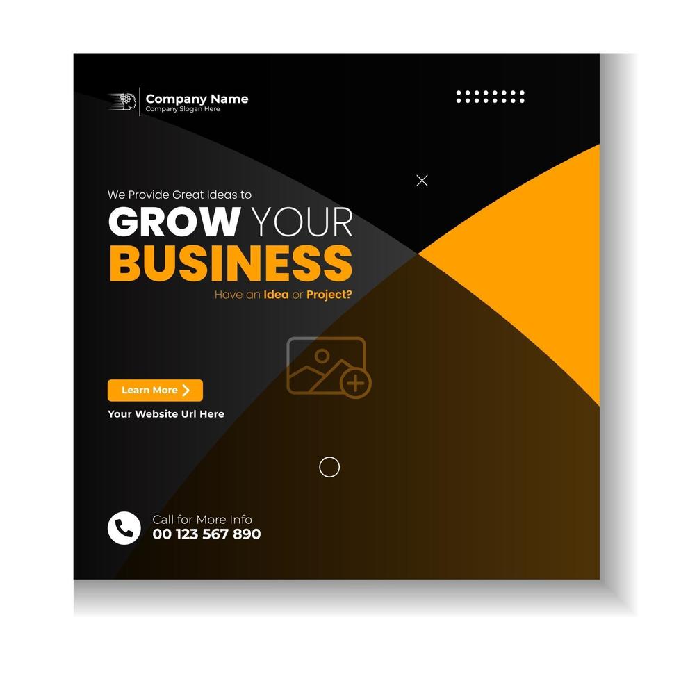 Corporate Business Social Media Post Design Template vector