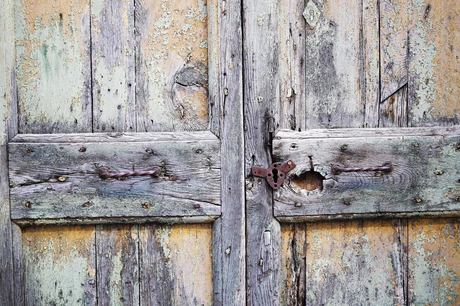 Rustic old door photo