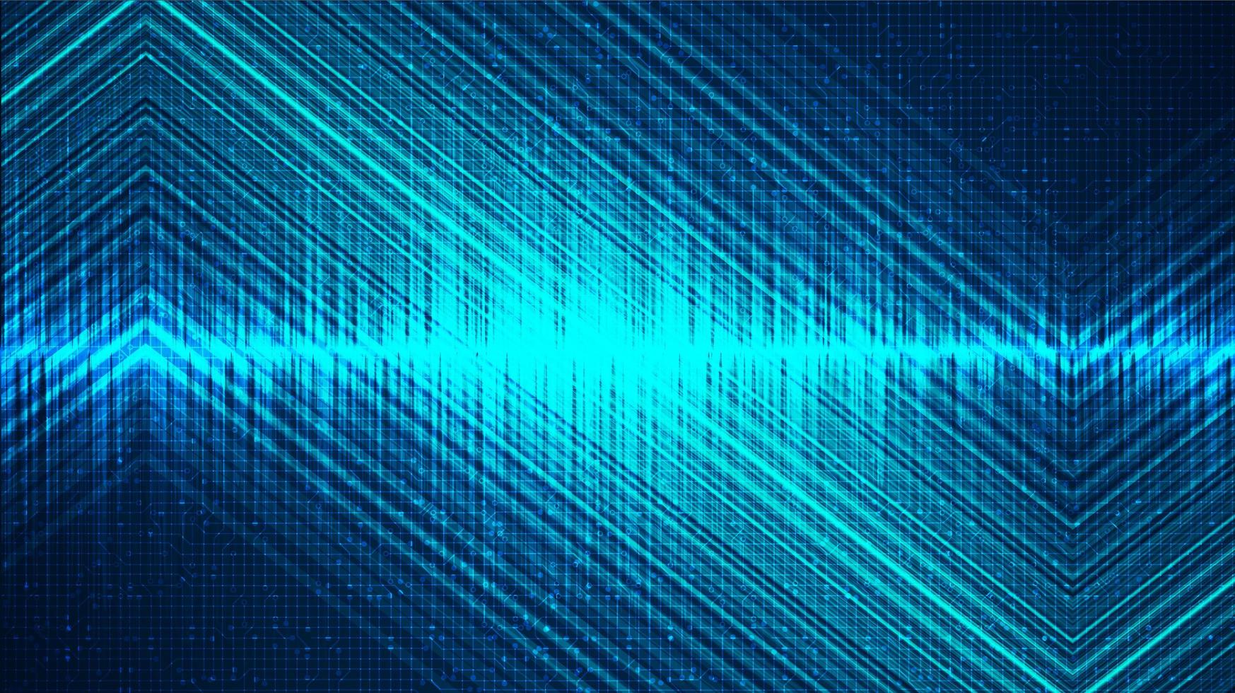 Light Digital Sound Wave Background, technology and earthquake wave diagram concept vector