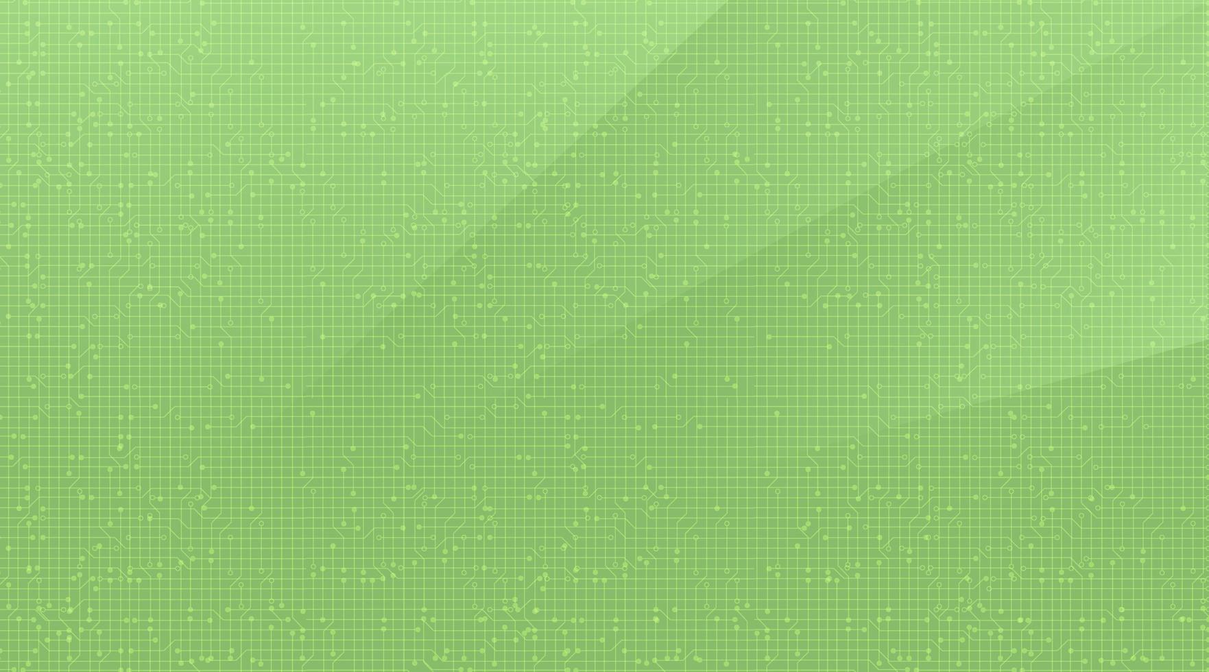 Soft Green Circuit Microchip Technology on Future Background, Hi-tech Digital and Communication Concept vector