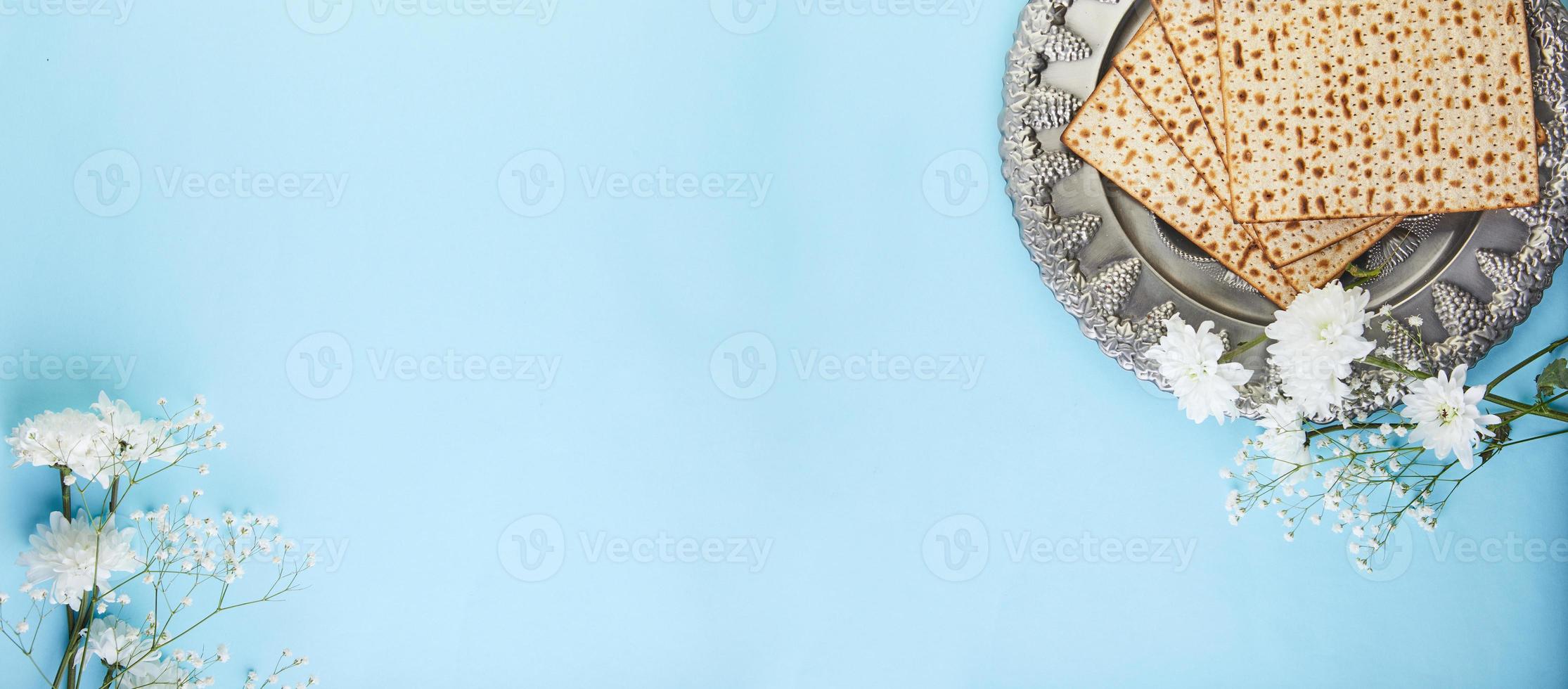 Pesach celebration concept, Jewish Passover holiday photo