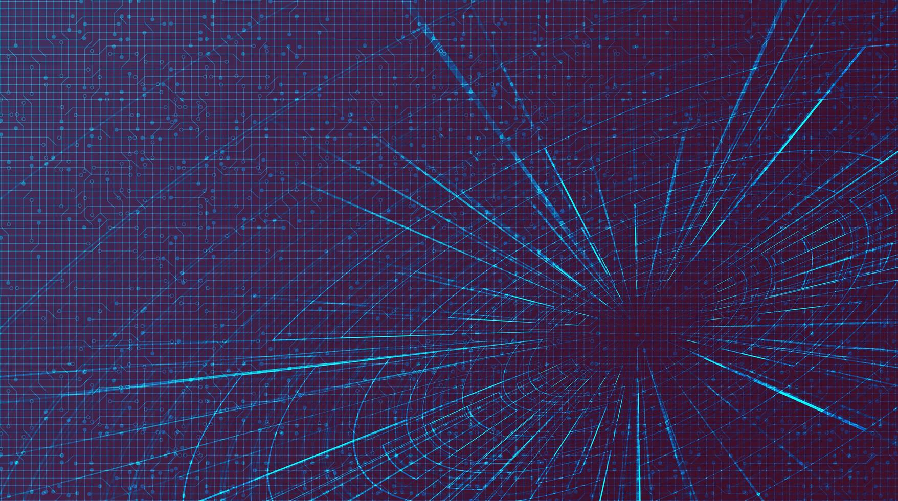 Futuristic Hyperspace speed motion on future Technology background, warp and expanding movement concept vector