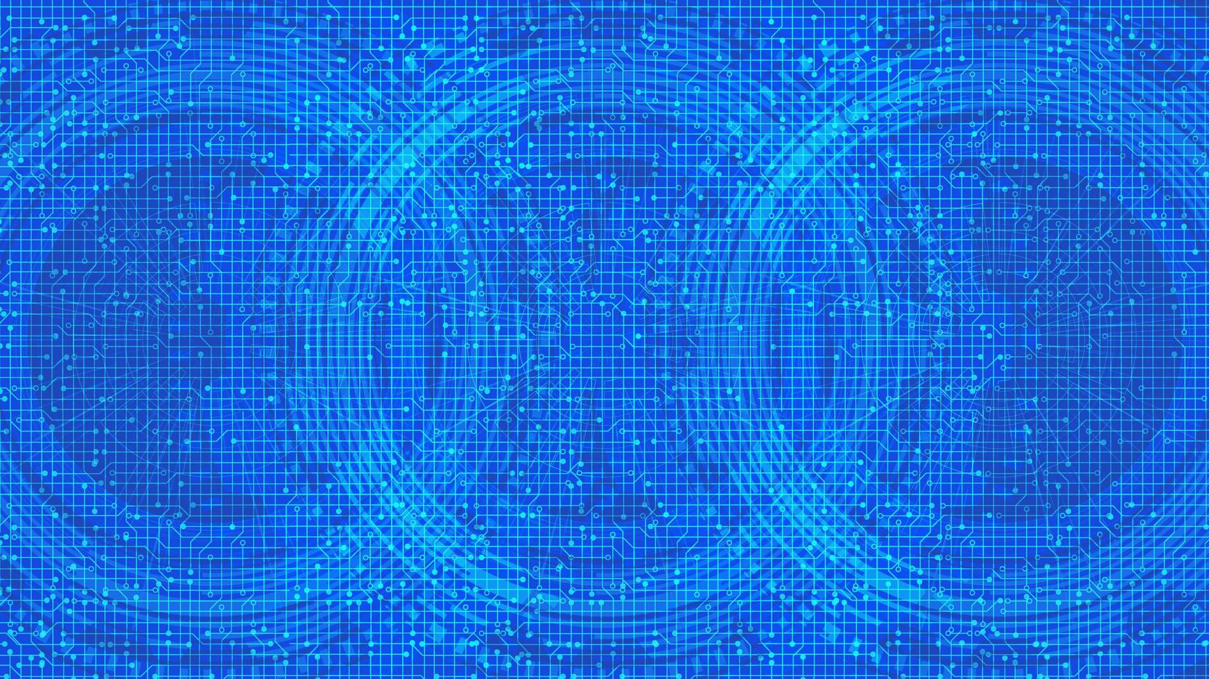 microchip cibernético sobre fondo de tecnología, diseño de concepto de alta tecnología y seguridad vector