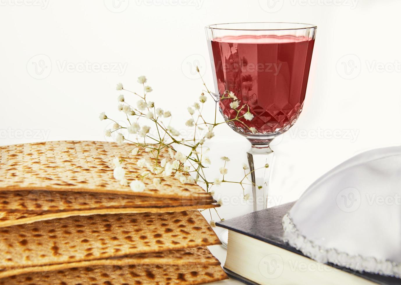 Pesach celebration concept, Jewish Passover holiday photo