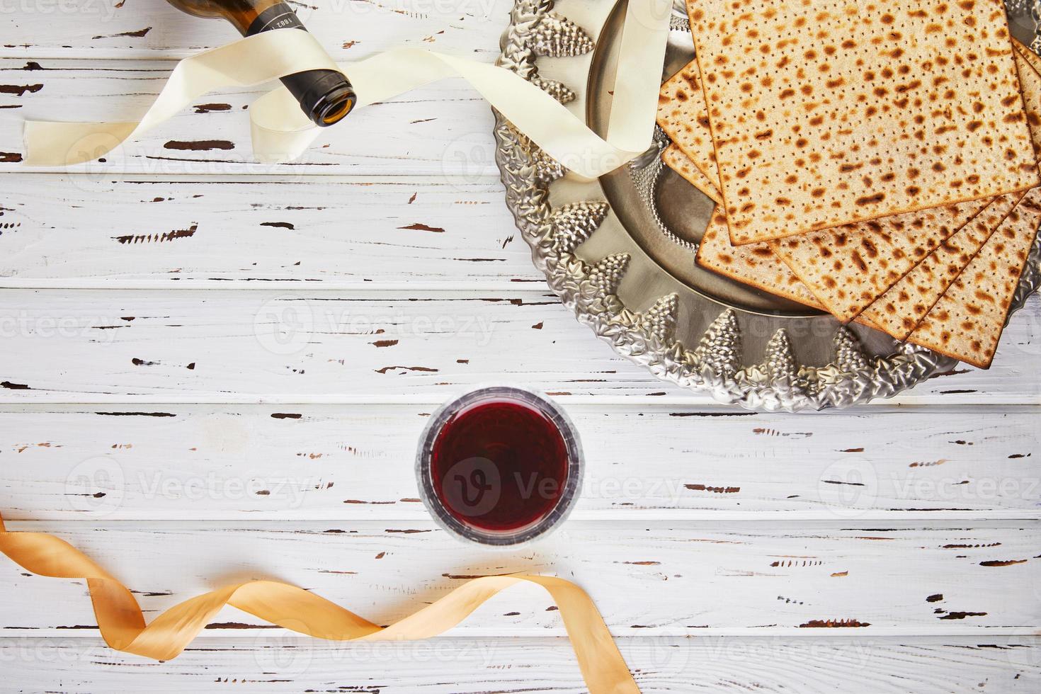 Pesach celebration concept, Jewish Passover holiday photo