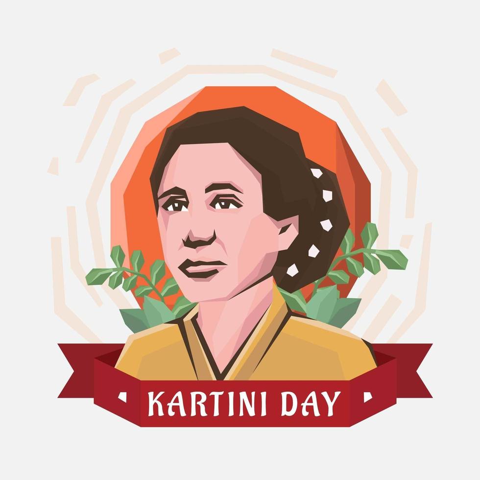 Kartini Day Figure of Women vector