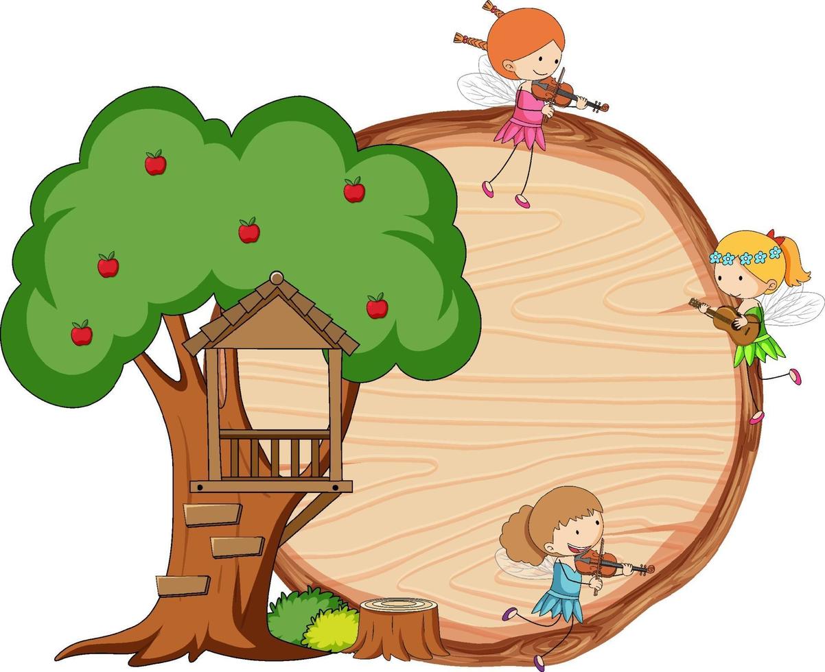 Fairy tale banner template vector