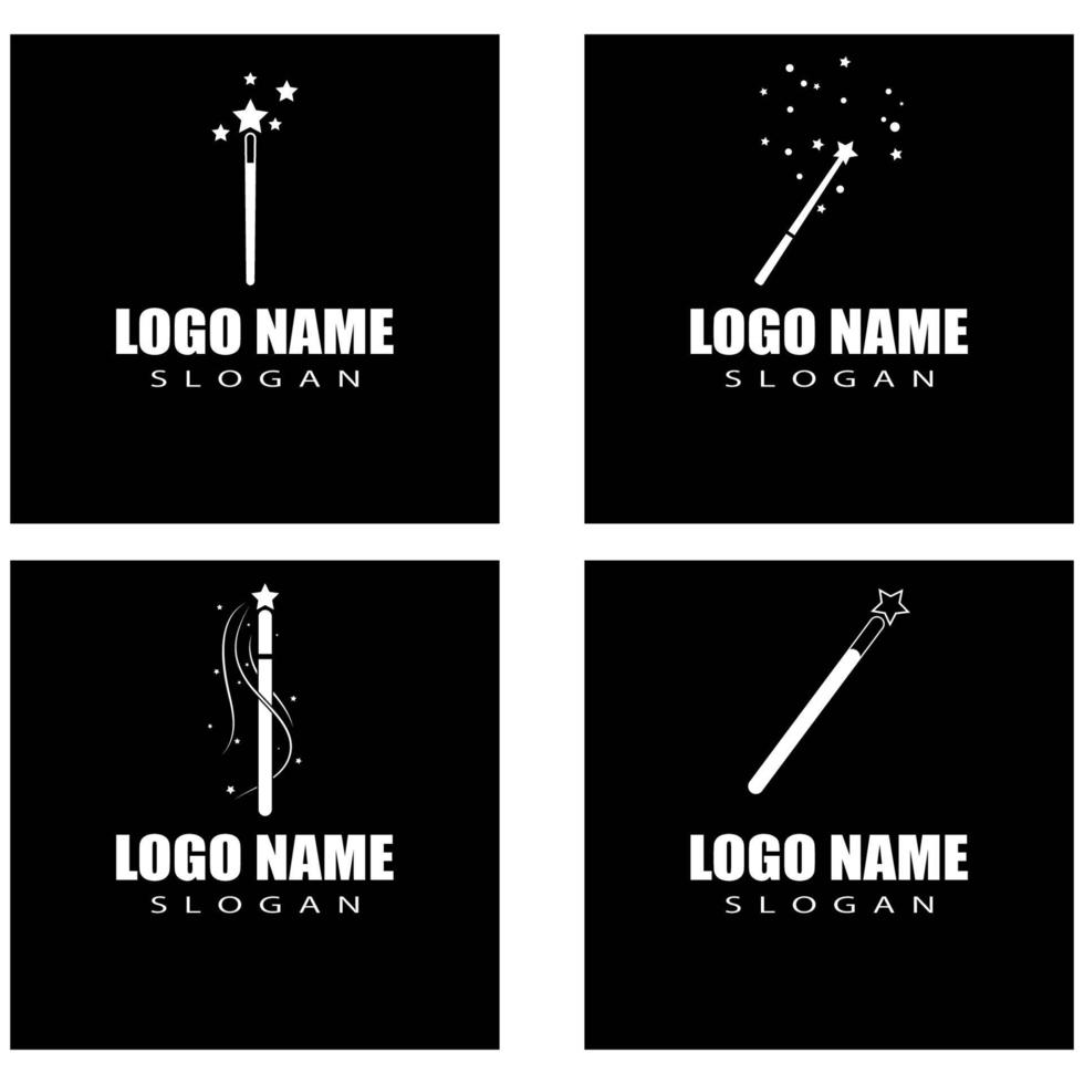 Wand magic Logo Template vector symbol design