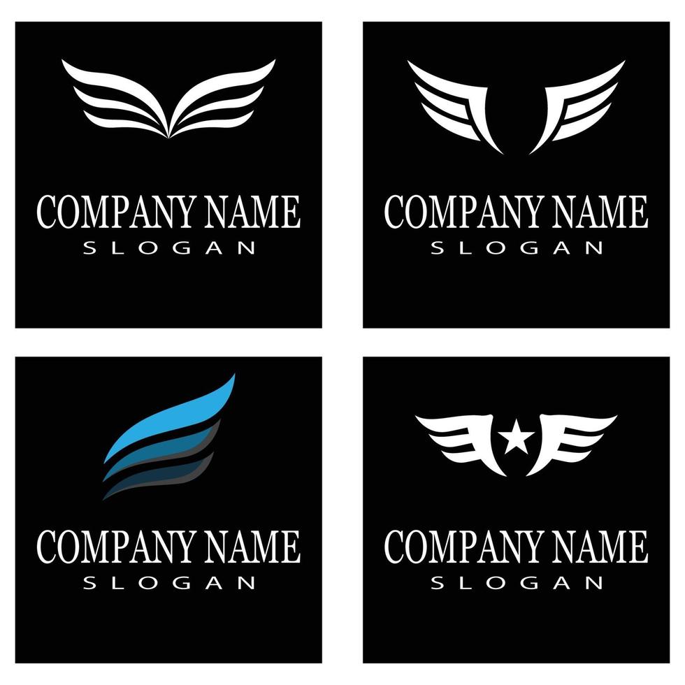 Wing  Logo Template vector icon illustration design