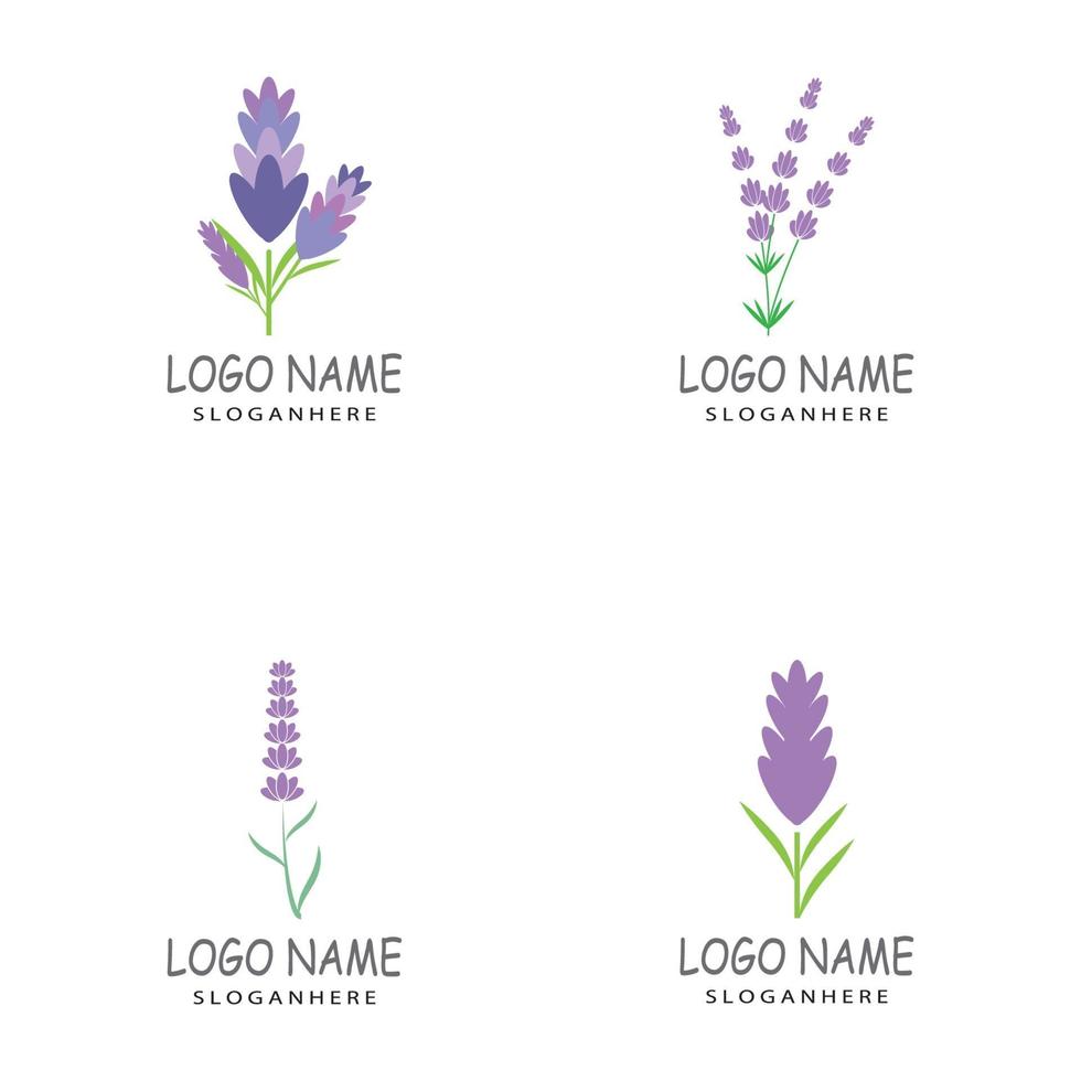 lavanda, logotipo, plantilla, vector, símbolo, naturaleza vector