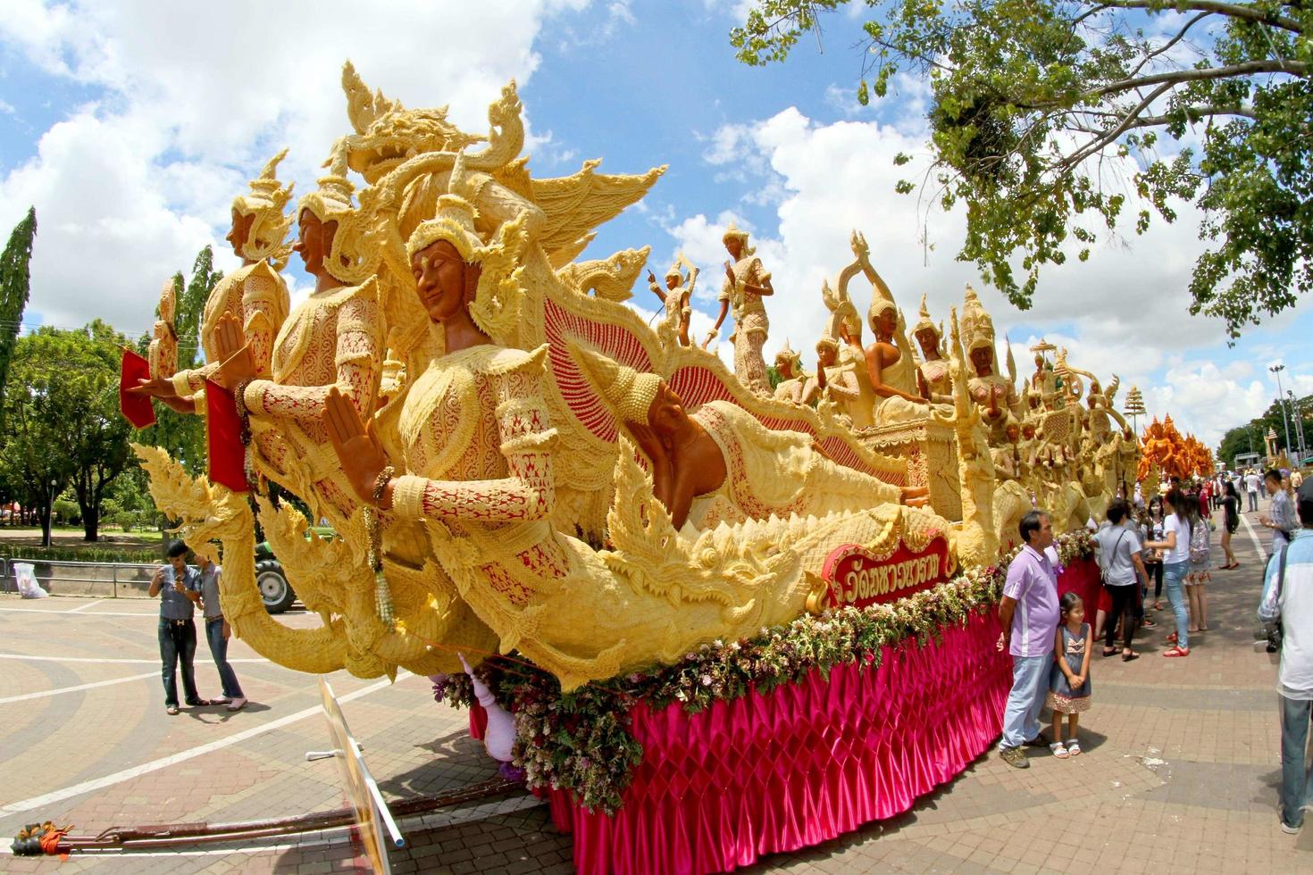 ubon ratchathani, tailandia, 2021 - festival de cera de velas foto
