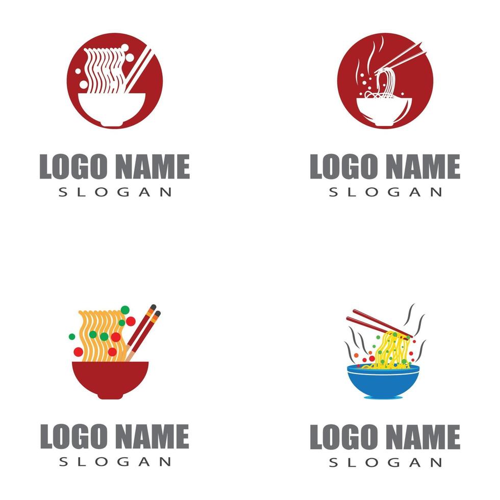 Noodles Logo Template vector symbol design