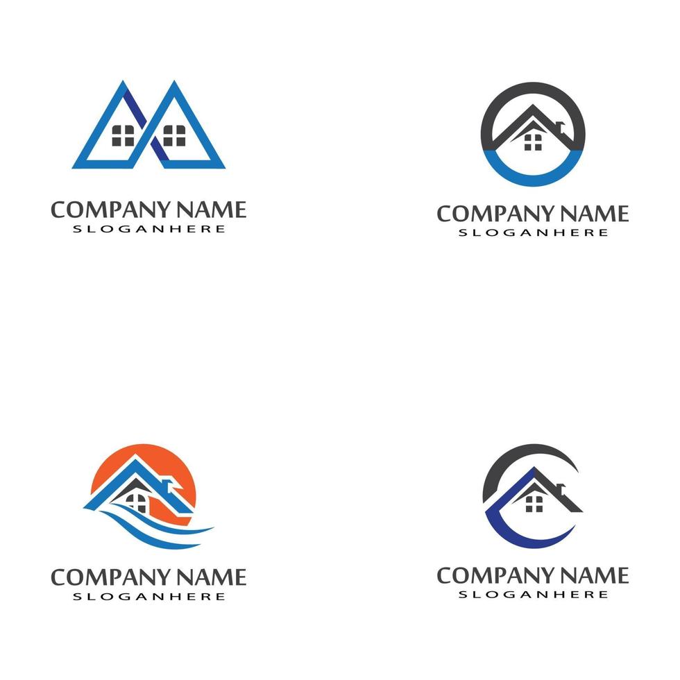 Real Estate , Property and Construction Logo design vector