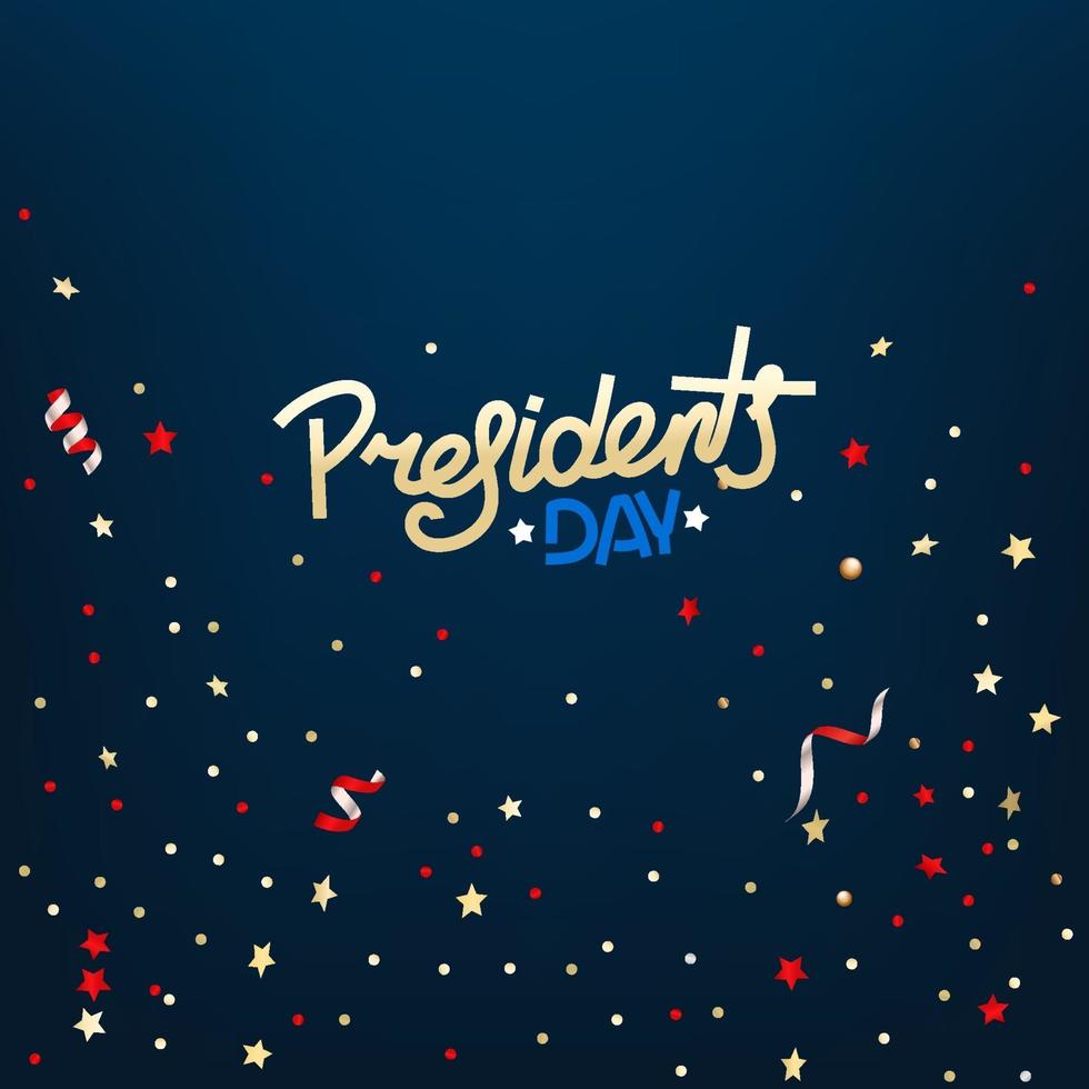 Presidents day greeting card. Vector concept