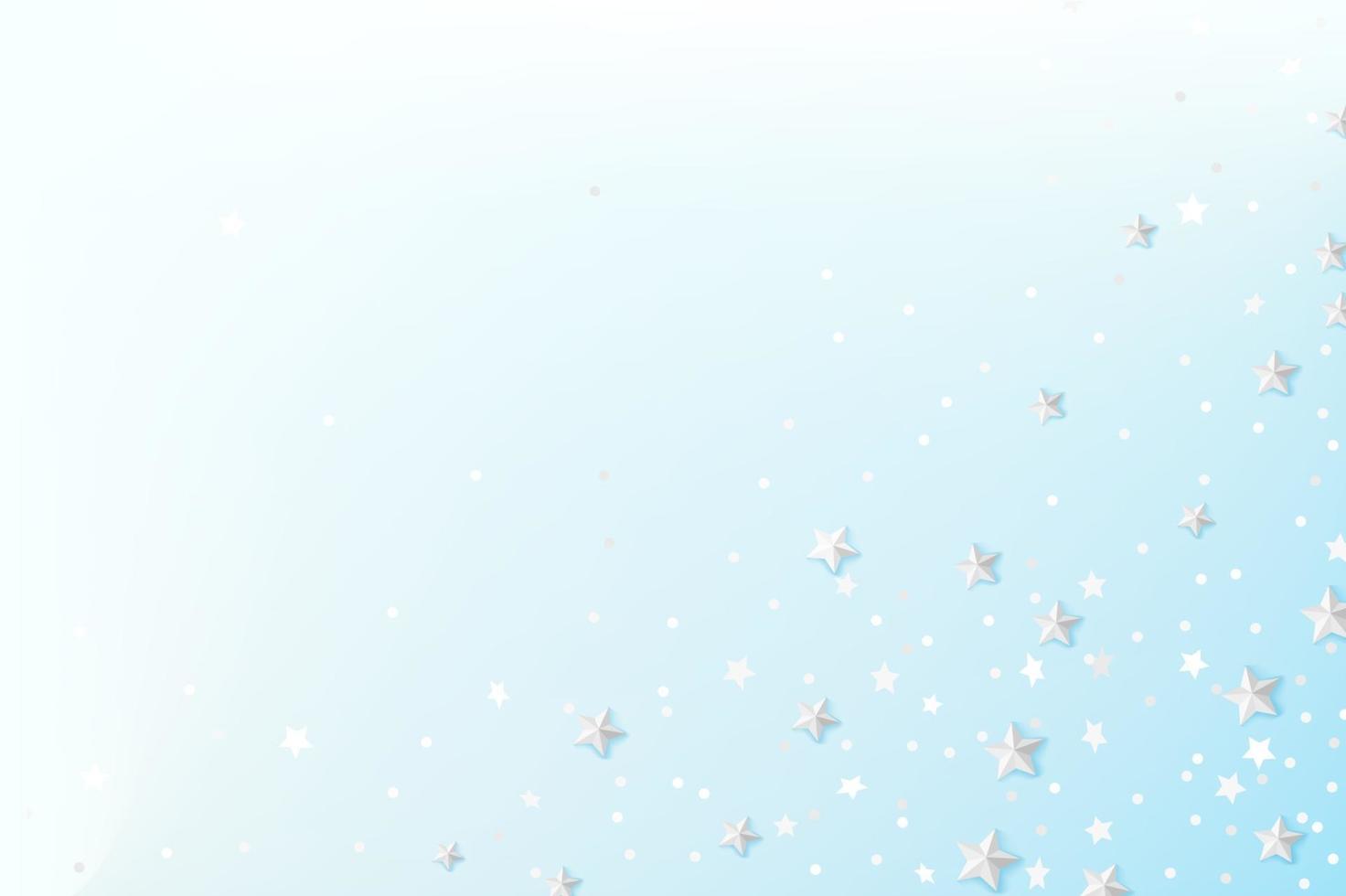Abstract background with white stars vector