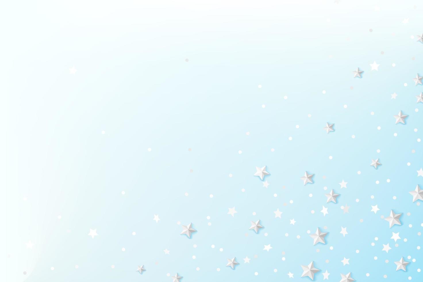 Abstract background with white stars vector