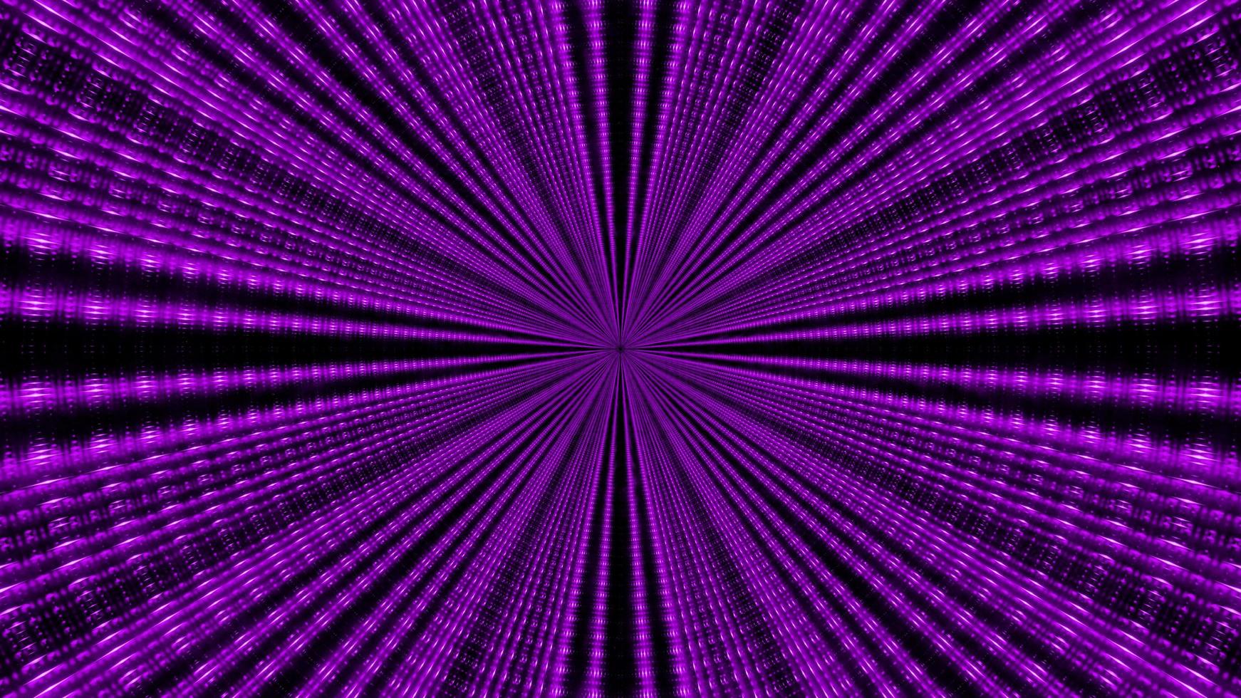 3D illustration of endless tunnel in motion photo
