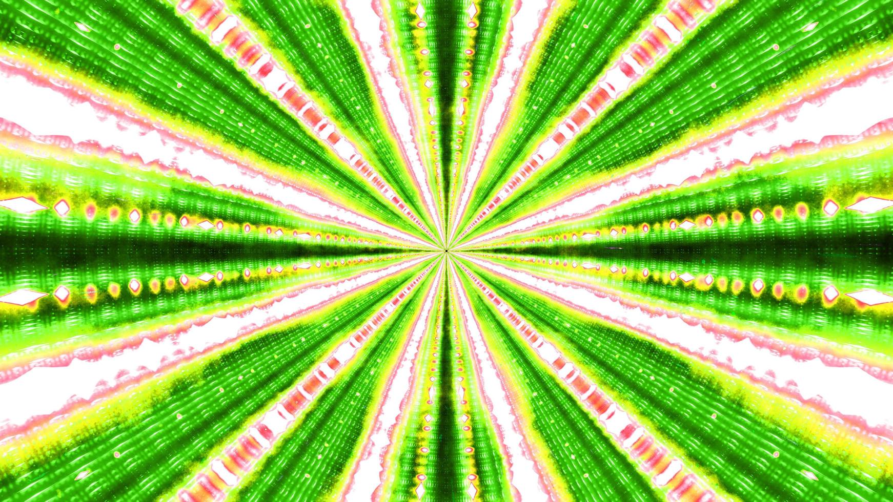 3D illustration of tunnel with bright lights photo