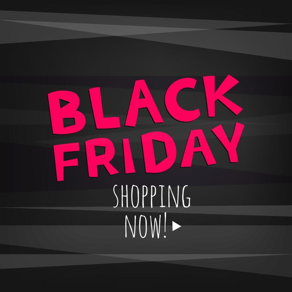 Black friday sale banner. Advertising vector banner