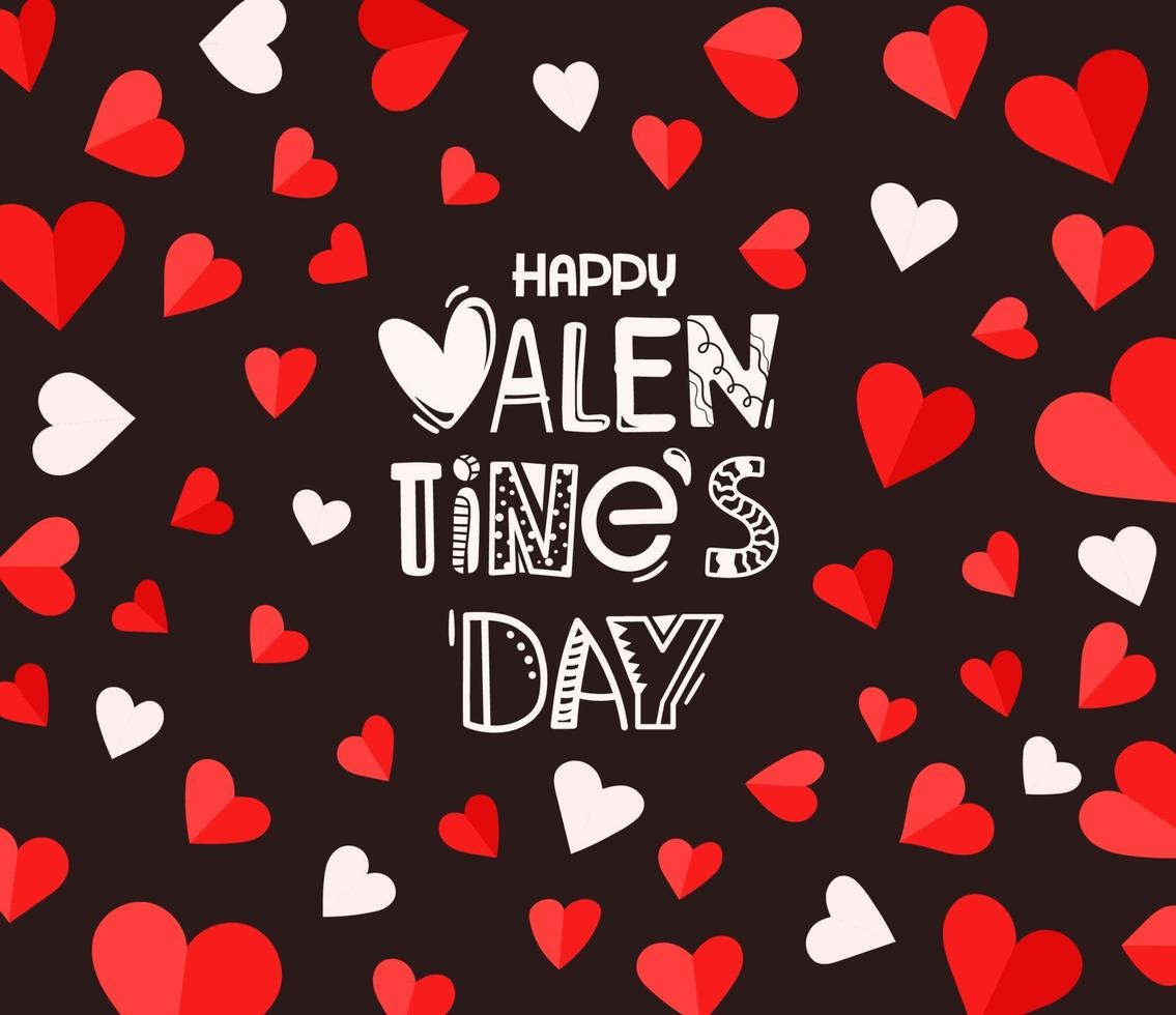 Valentines Day celebration vector card