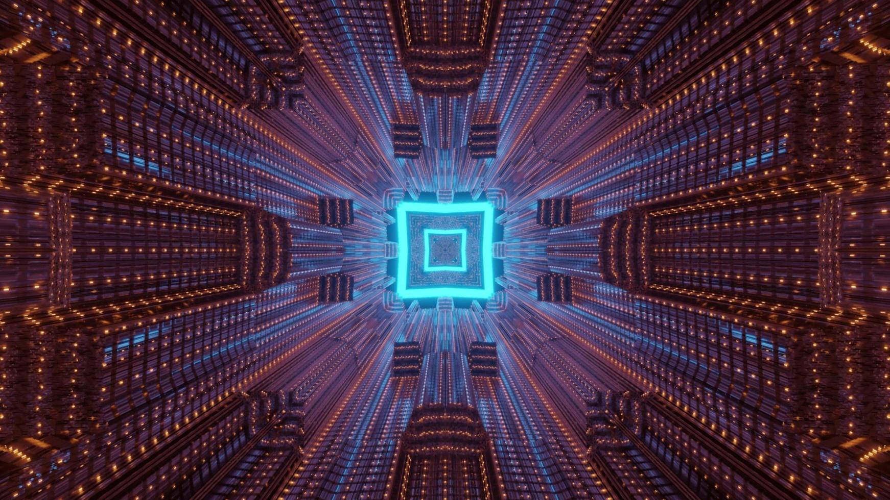 Futuristic architecture abstract background 3d illustration photo