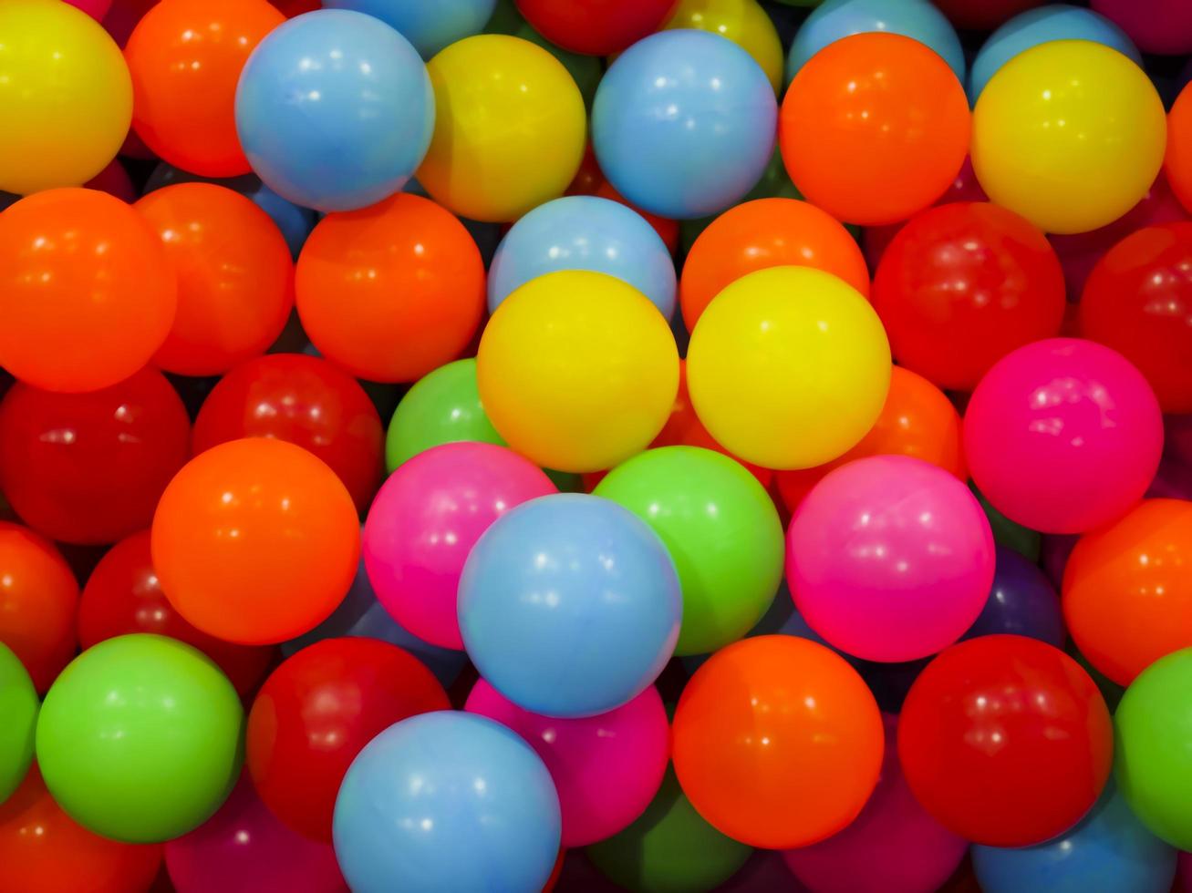Colorful plastic ball pit photo