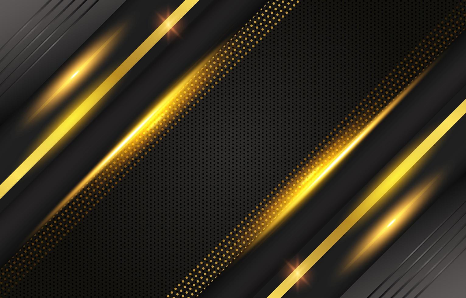 Black and Gold Luxury Shiny Background vector