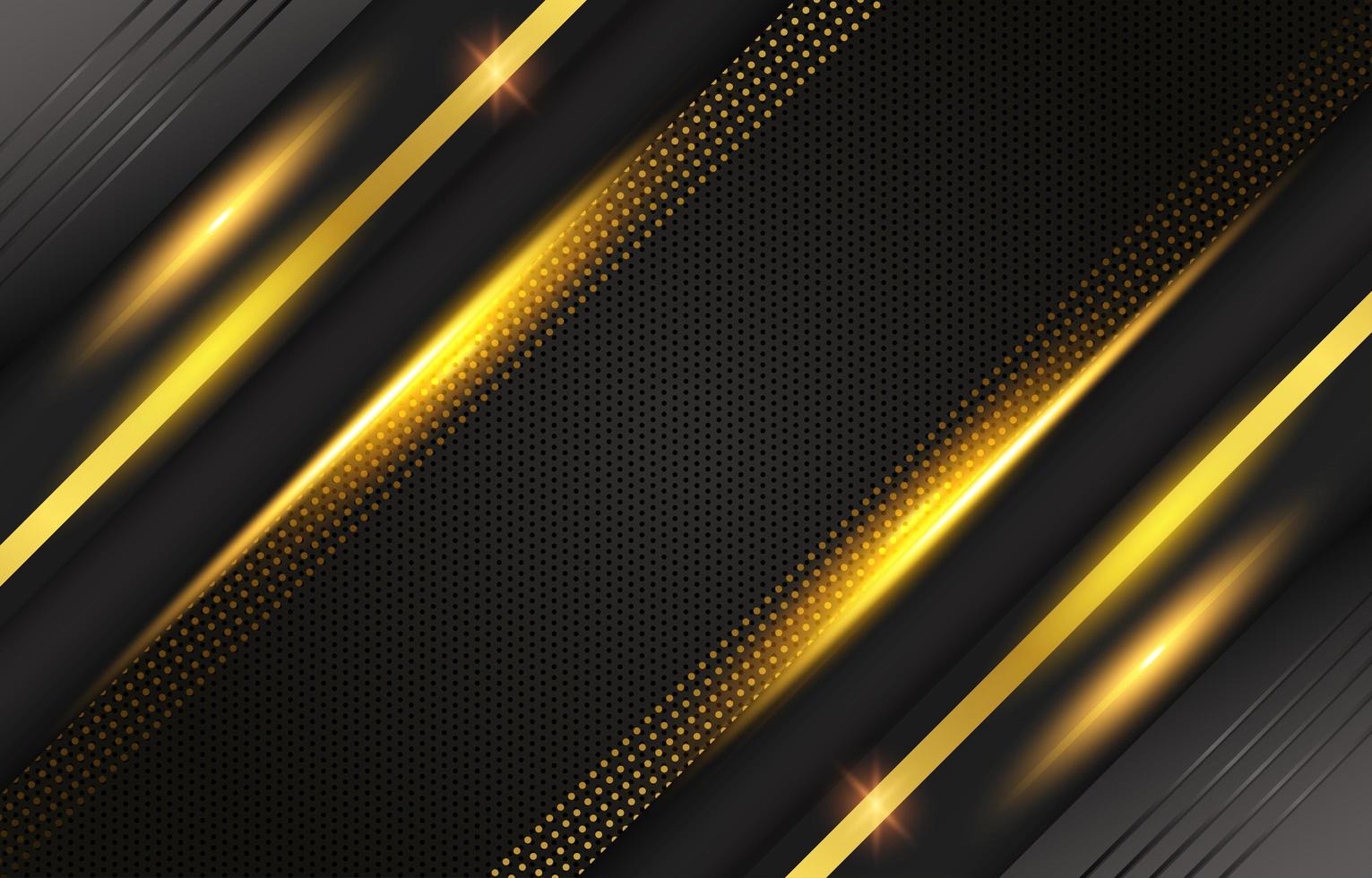 Black and Gold Luxury Shiny Background vector