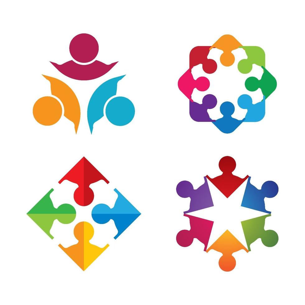 Teamwork logo images vector