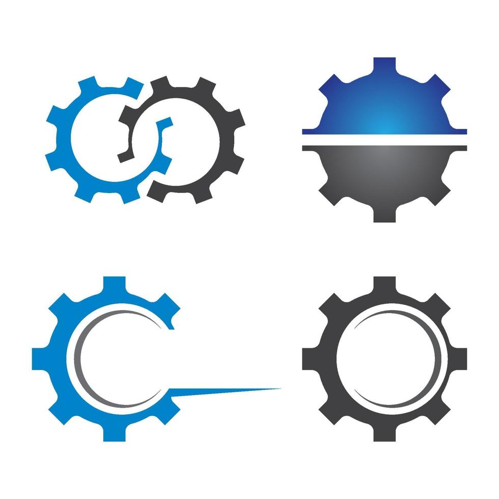 Gear logo images set vector