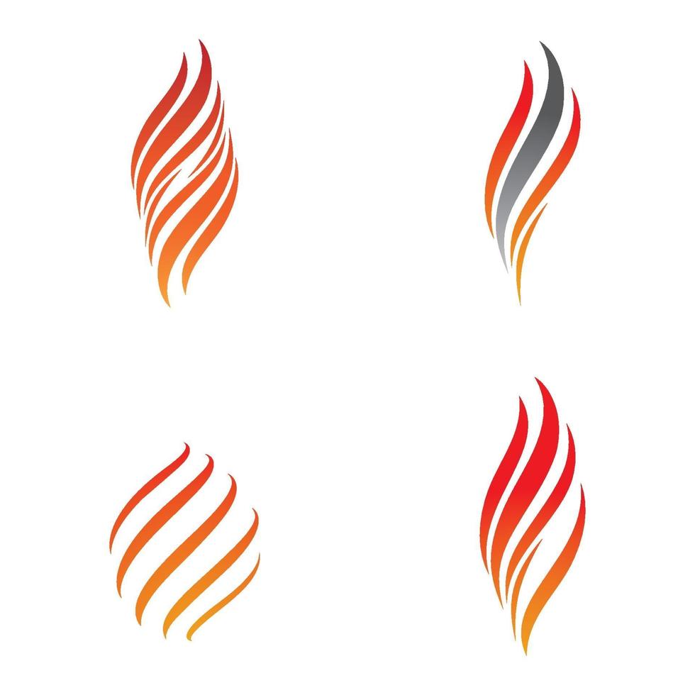 fuego logo imagenes set vector