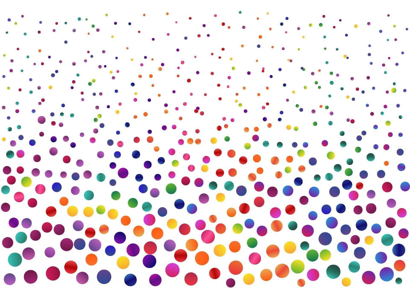 Colorful circle confettis vector background