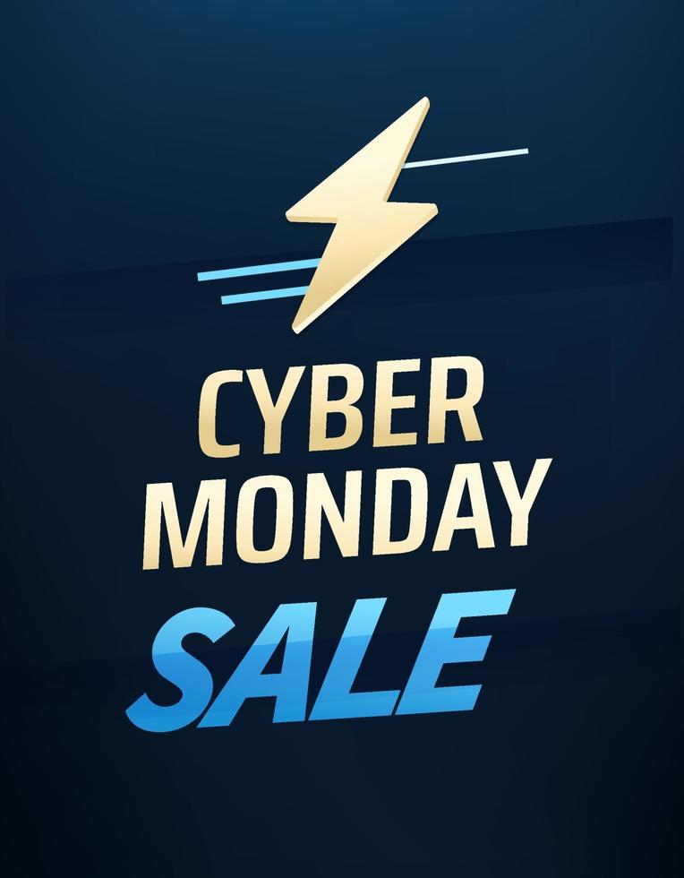 Cyber monday sale concept. Vector voucher