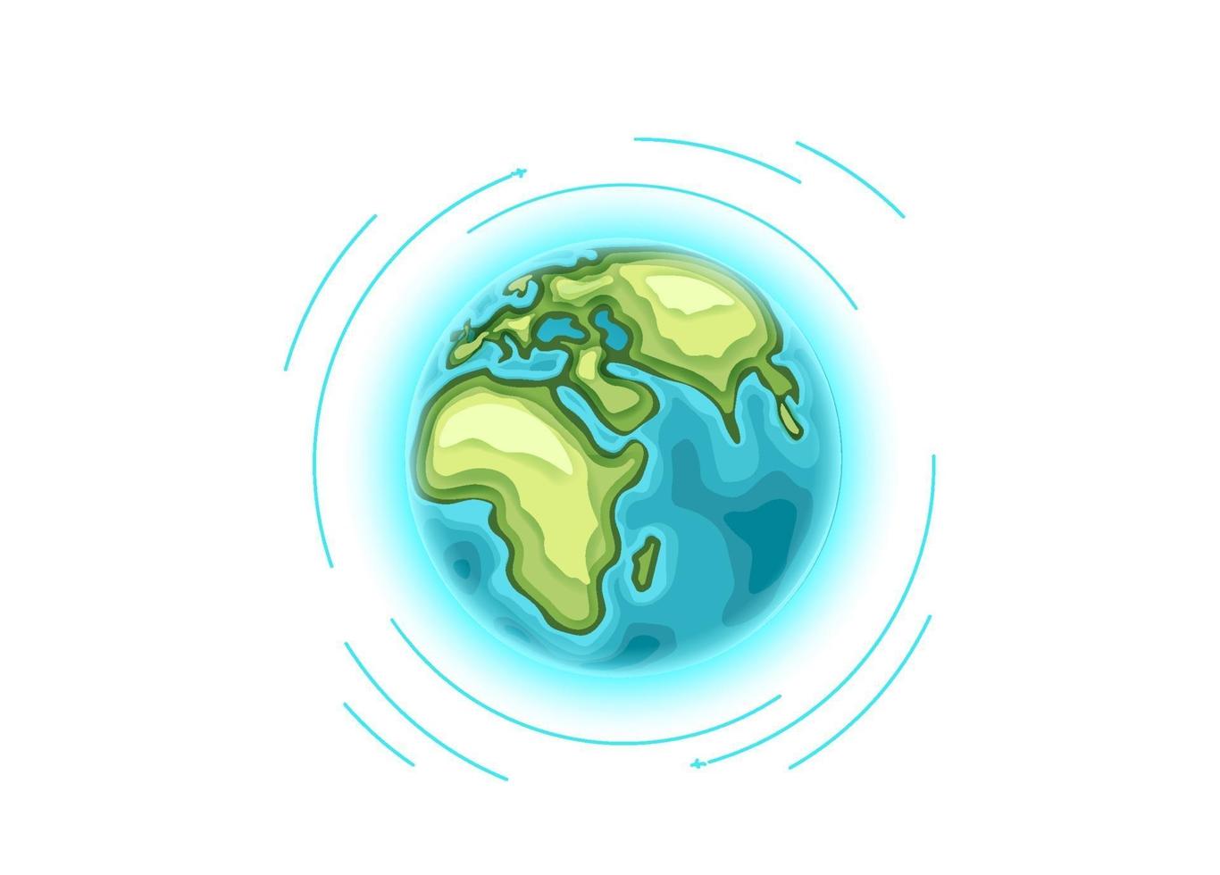 Around the world travelling vector concept