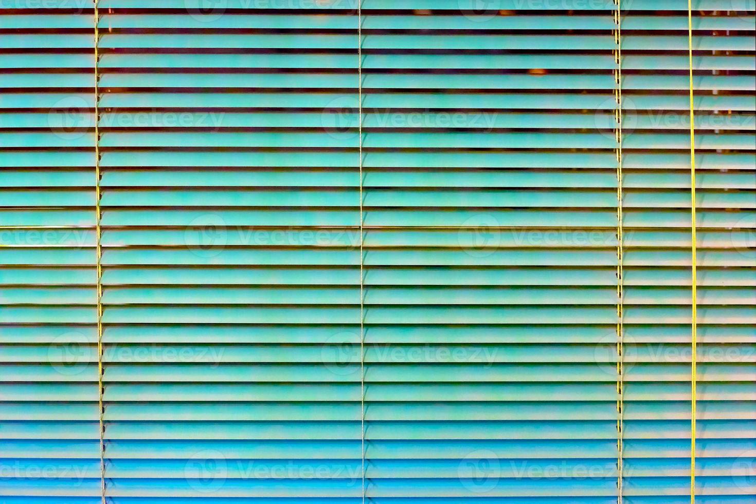 Turquoise window blinds photo