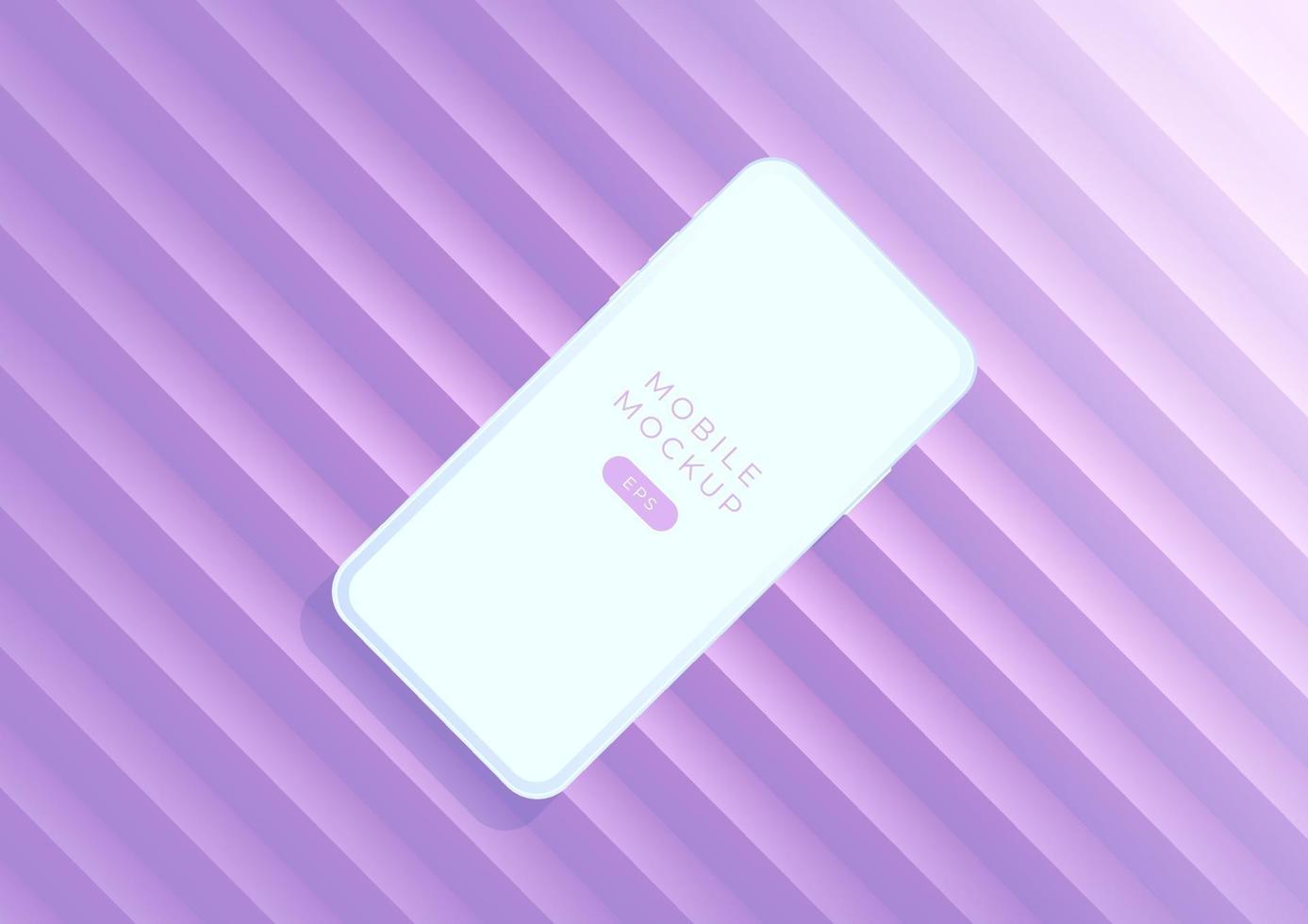 Minimalist mockup smartphones for presentation, application display. vector