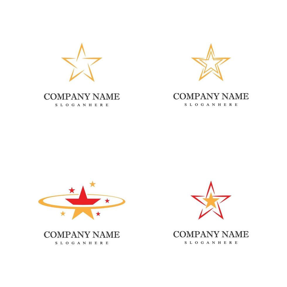 Star icon Template vector illustration design