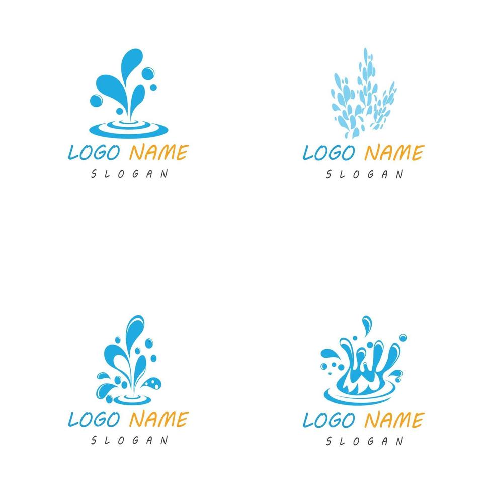 water splash icon vector illustration design template