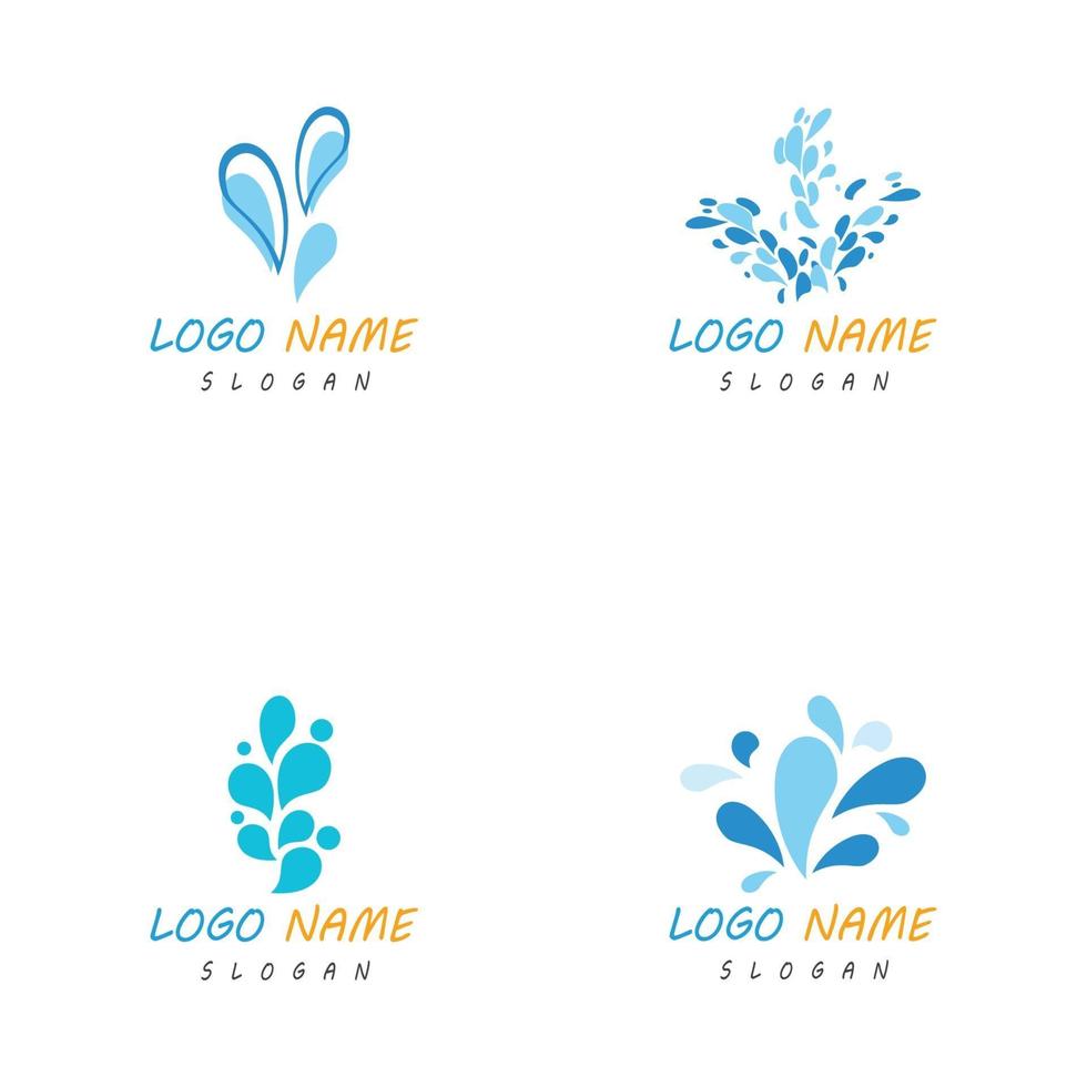water splash icon vector illustration design template