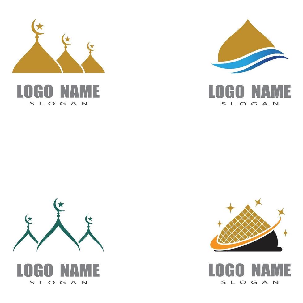 Mosque Logo Template vector symbol illustration design