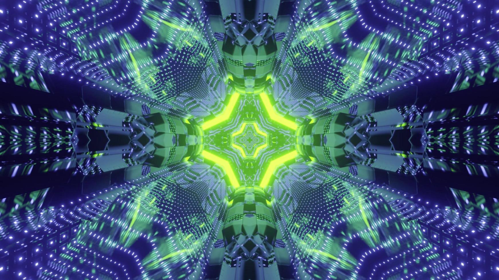 Sci fi technology abstract background 3d illustration photo