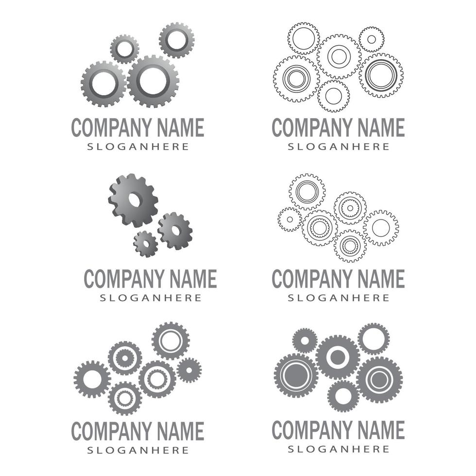 Gear Logo Template vector icon illustration design