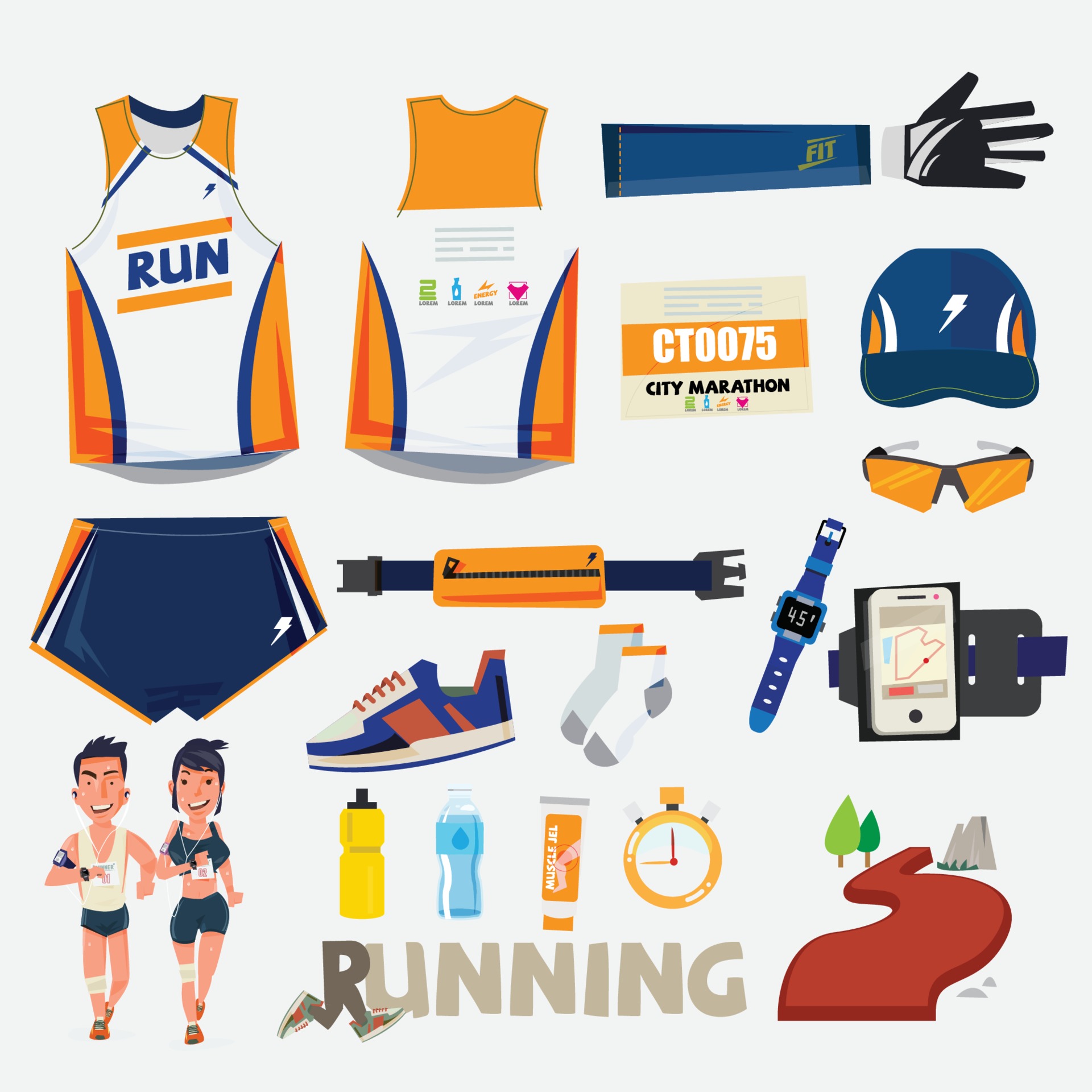 running sport equipment